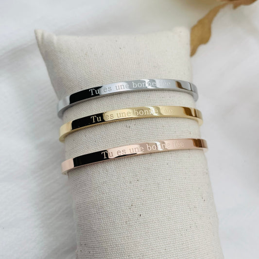 Bracelet message "TU ES UNE BONNE FÉE"