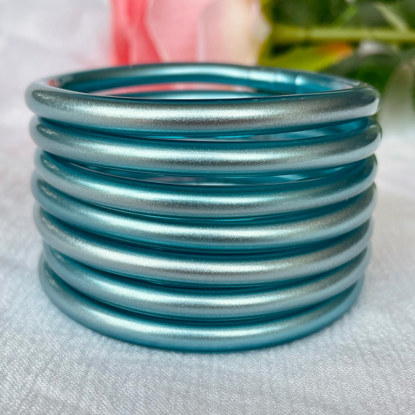 Jonc Bouddhiste maxi bleu fumé