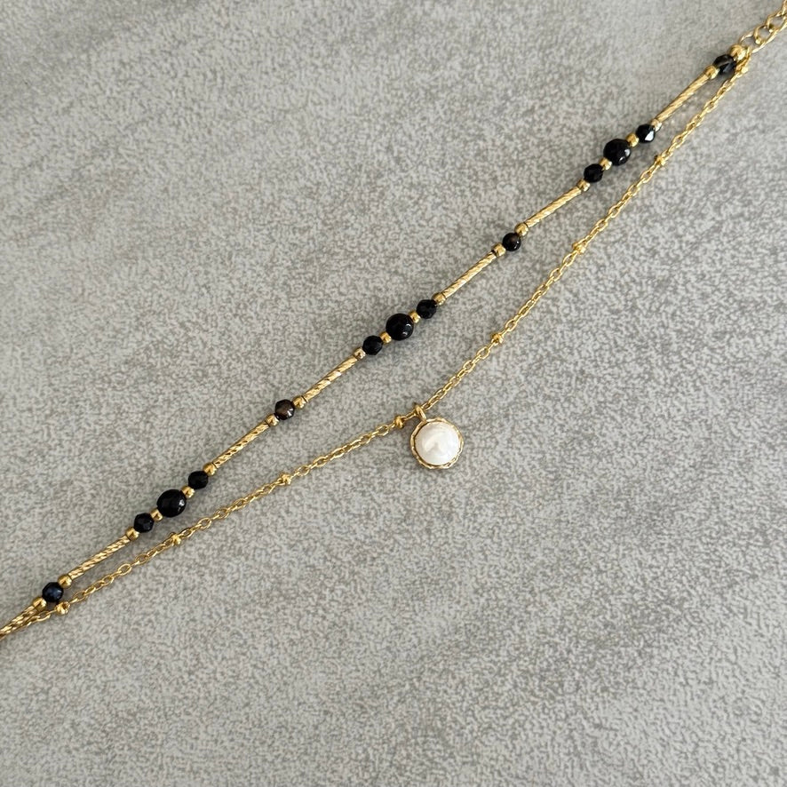 Bracelet Roselle noir