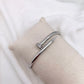 Bracelet jonc Clou strass argenté