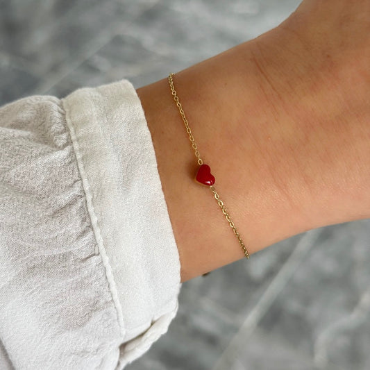 Bracelet Coeur rouge