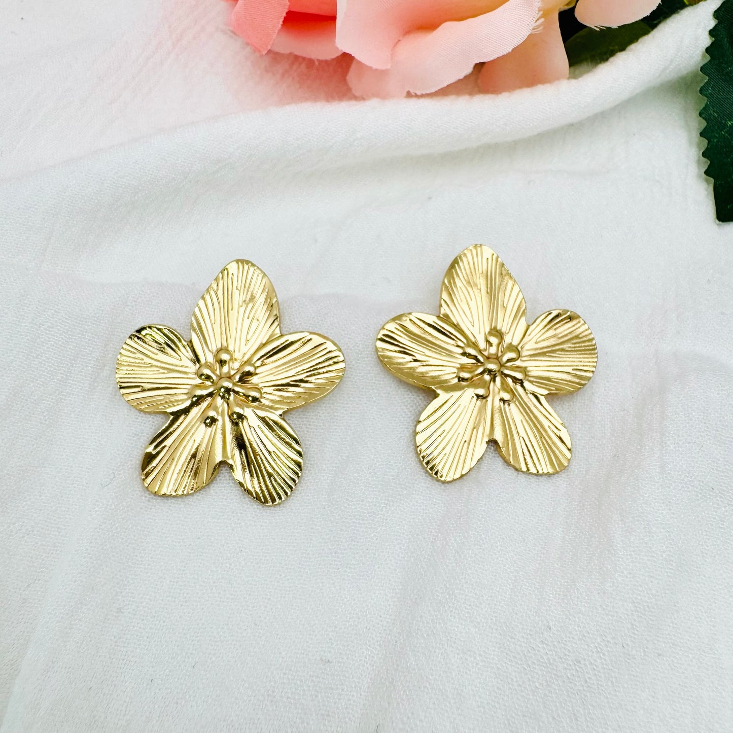 Boucles d'oreilles Fleur