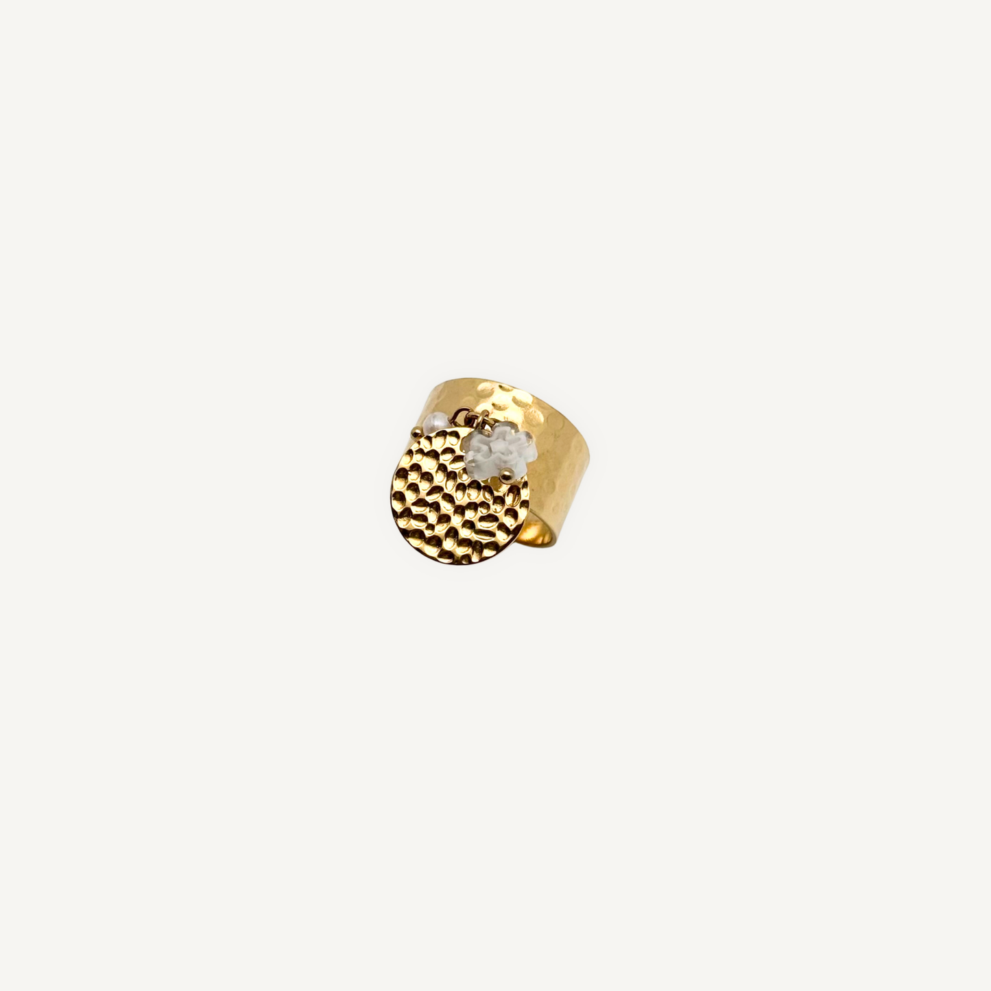 Bague Breloque Cercle perles