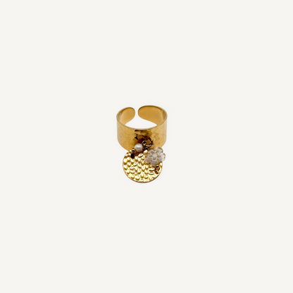 Bague Breloque Cercle perles