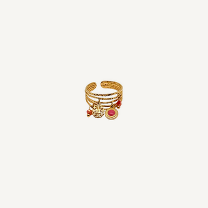 Bague Pampilles Cercle Fleur