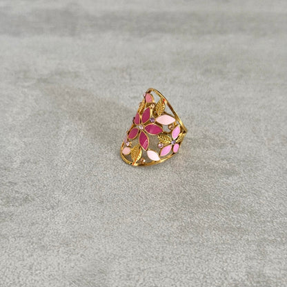 Bague Fleur Rose