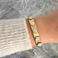 Bracelet jonc Tiana blanc