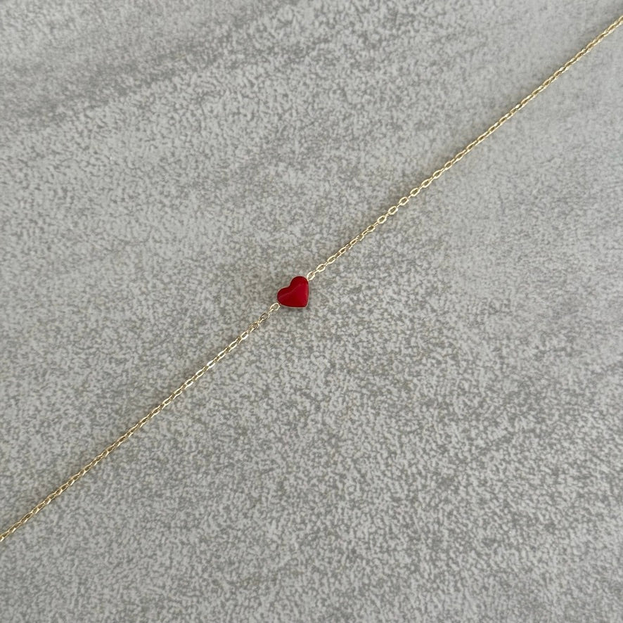 Bracelet Coeur rouge
