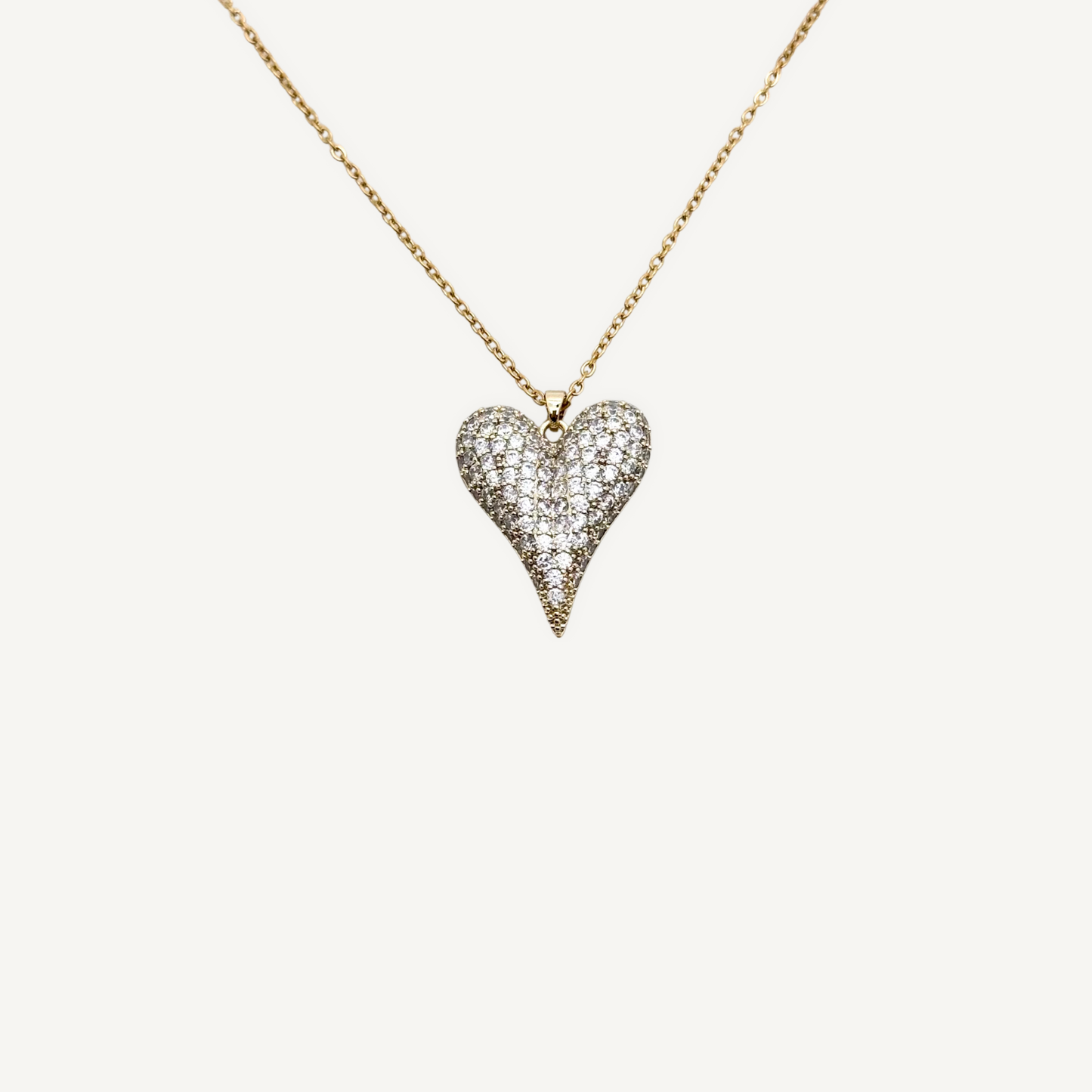 Collier Coeur Strass