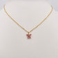 Collier Petit Papillon rose