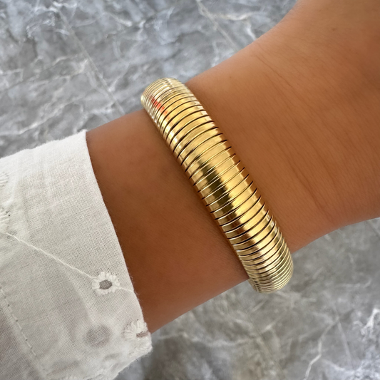 Bracelet jonc Elodie doré