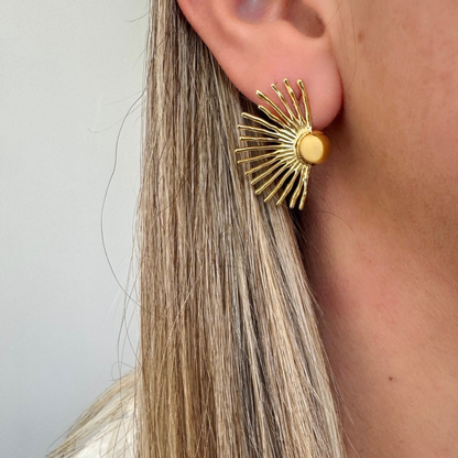Boucles d'oreilles Agathe doré