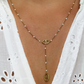 Collier Marine perles blanc