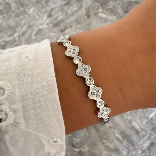 Bracelet jonc Noéline argenté