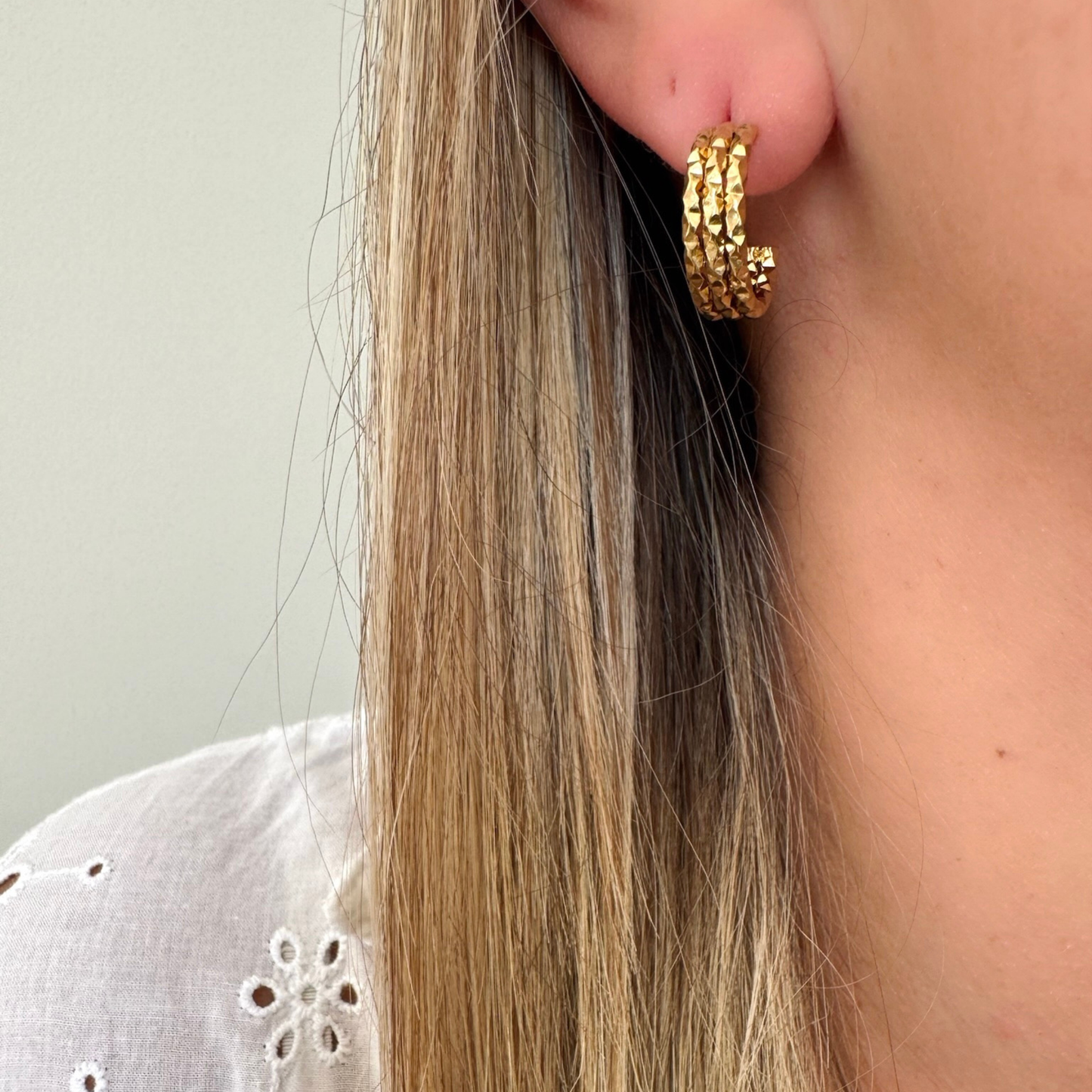 Boucles d'oreilles Capucine doré