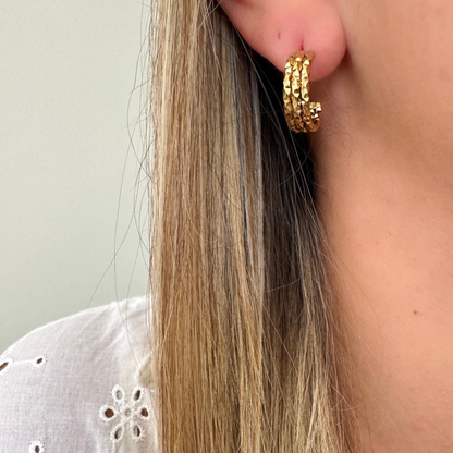 Boucles d'oreilles Capucine doré