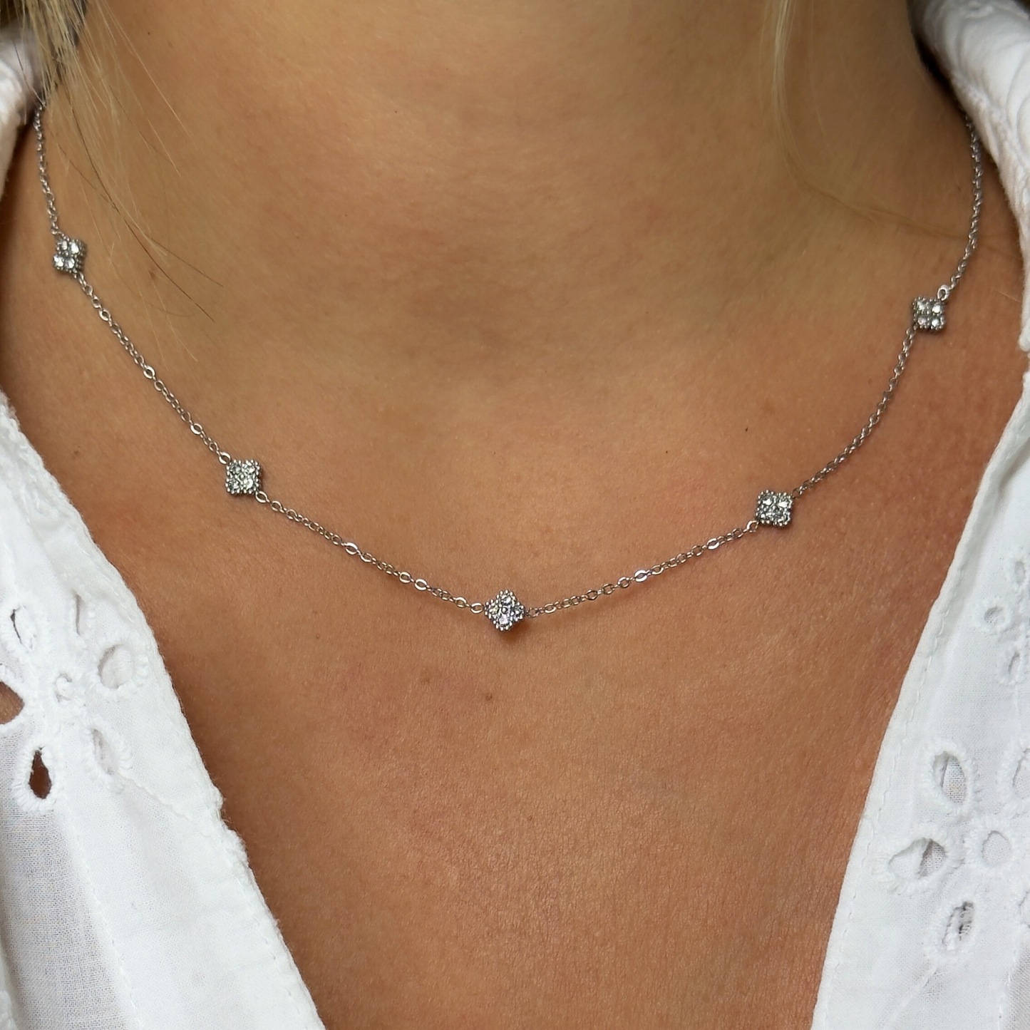 Collier Nancy argenté