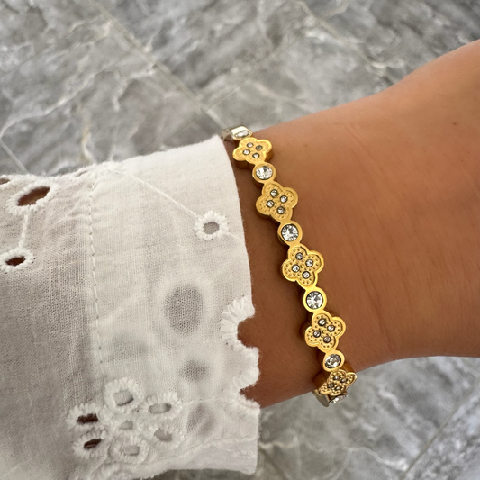 Bracelet jonc Noéline doré