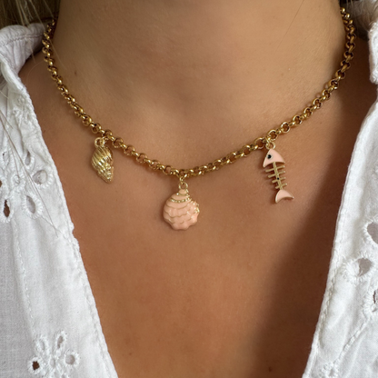 Collier Muriel rose clair