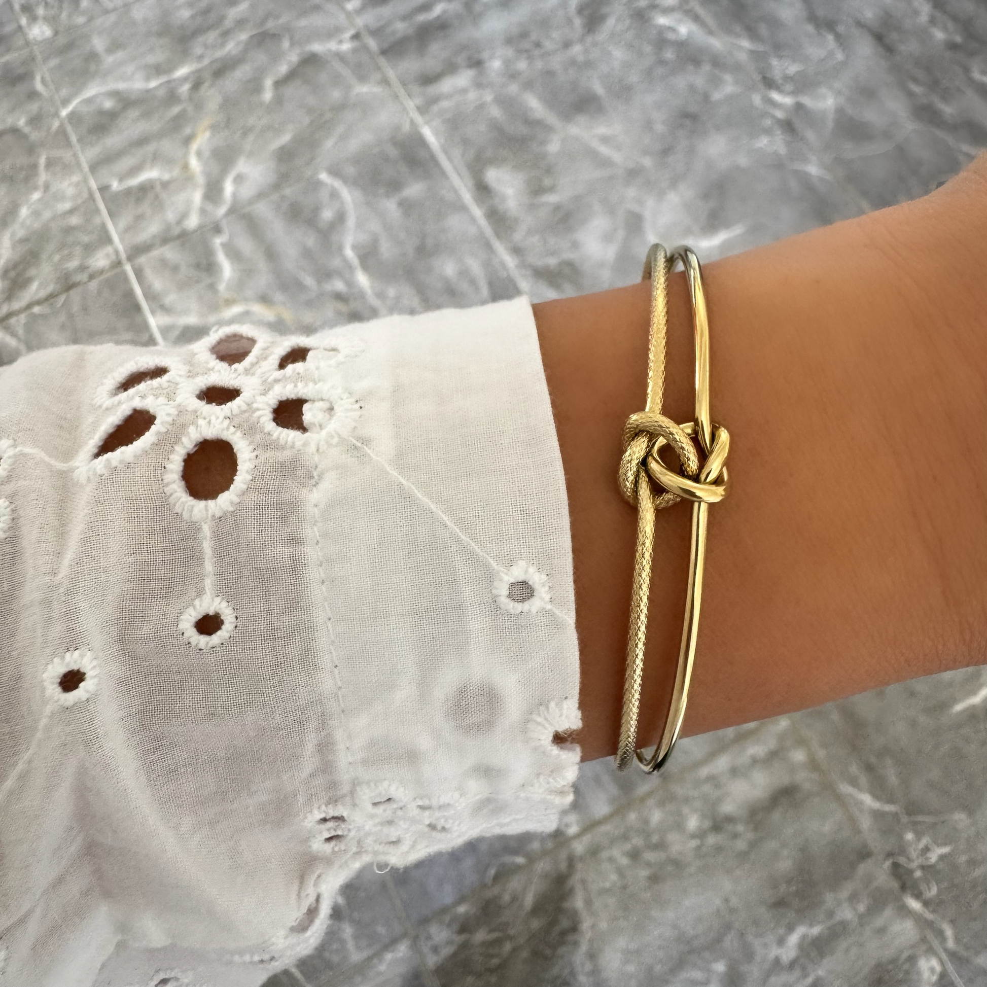 Bracelet jonc Noeud