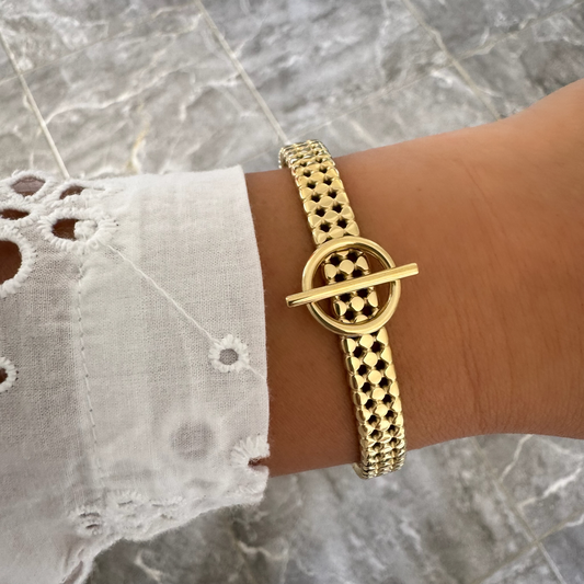 Bracelet jonc Camila doré
