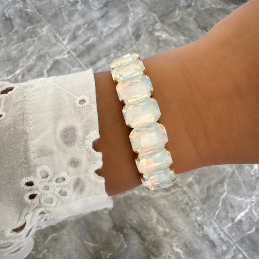 Bracelet Maxi Strass blanc