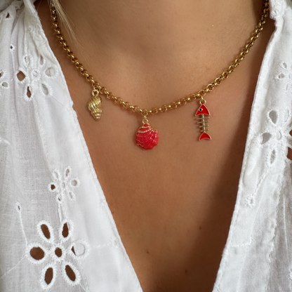 Collier Muriel rouge