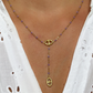 Collier Marine perles violet