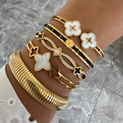 Bracelet jonc Elyn doré