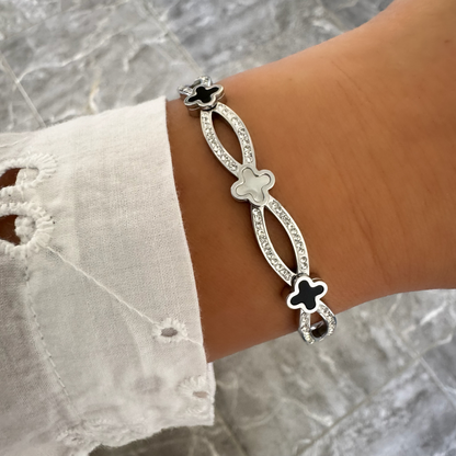 Bracelet jonc Elyn argenté