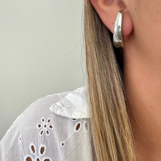Boucles d'oreilles Clélie argenté