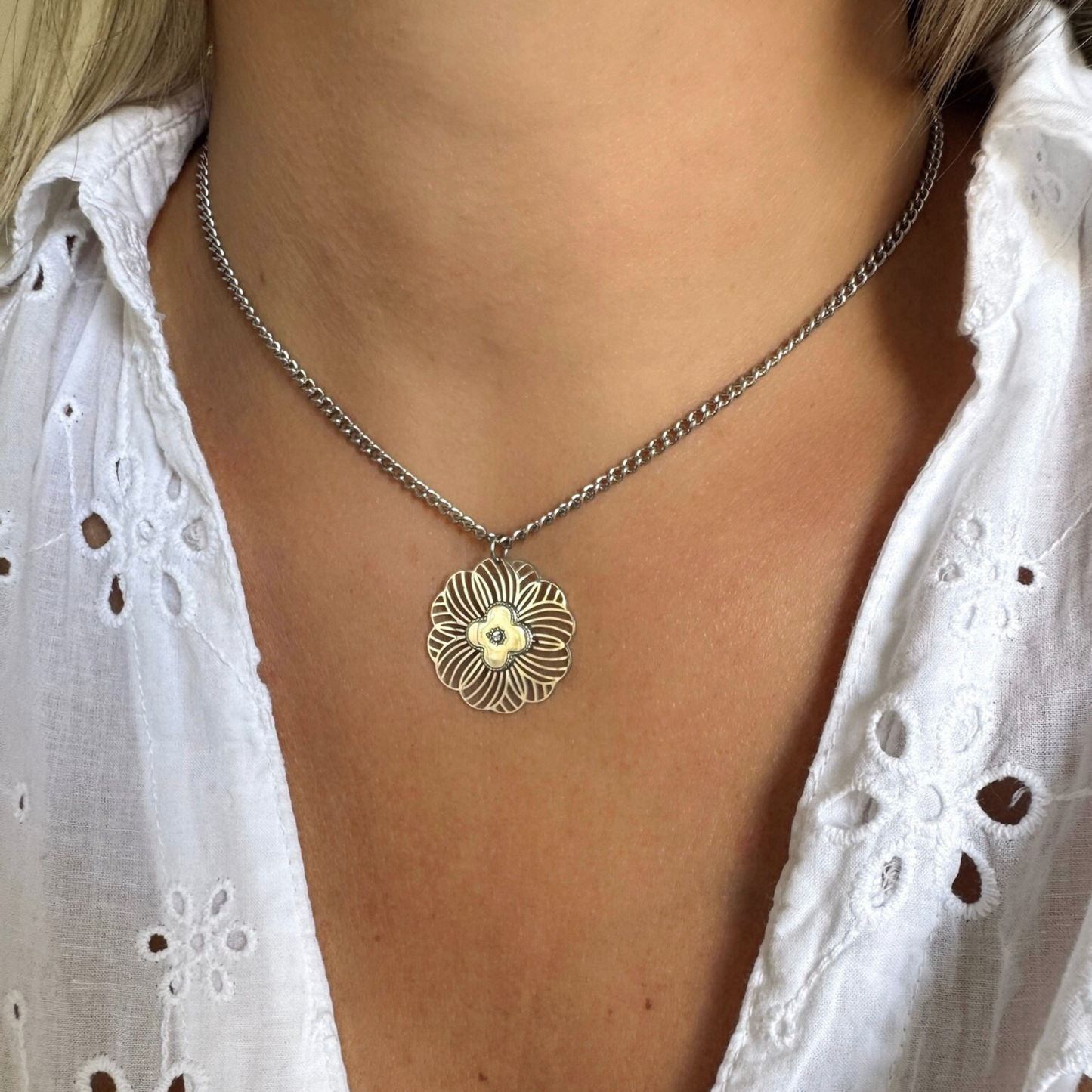Collier Manaelle argenté