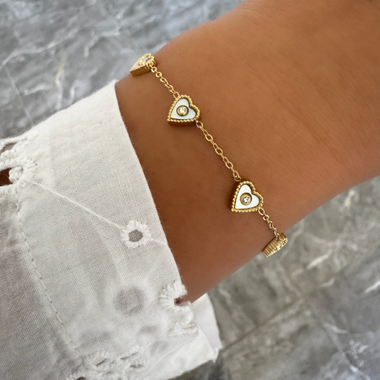 Bracelet Cassandra blanc