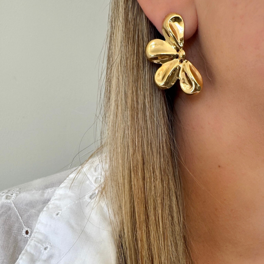 Boucles d'oreilles Eya doré