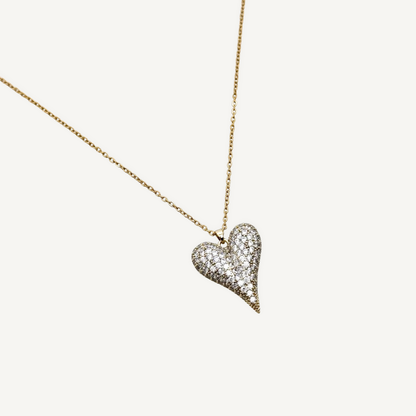 Collier Coeur Strass