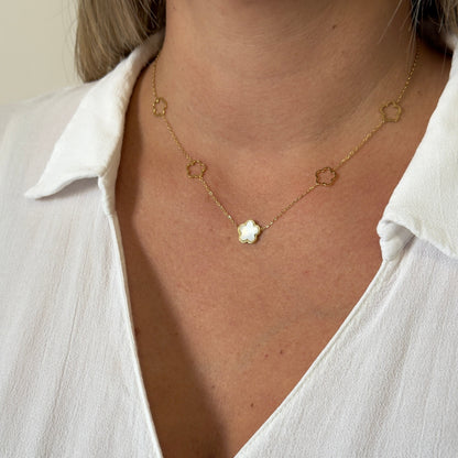 Collier Betsy blanc