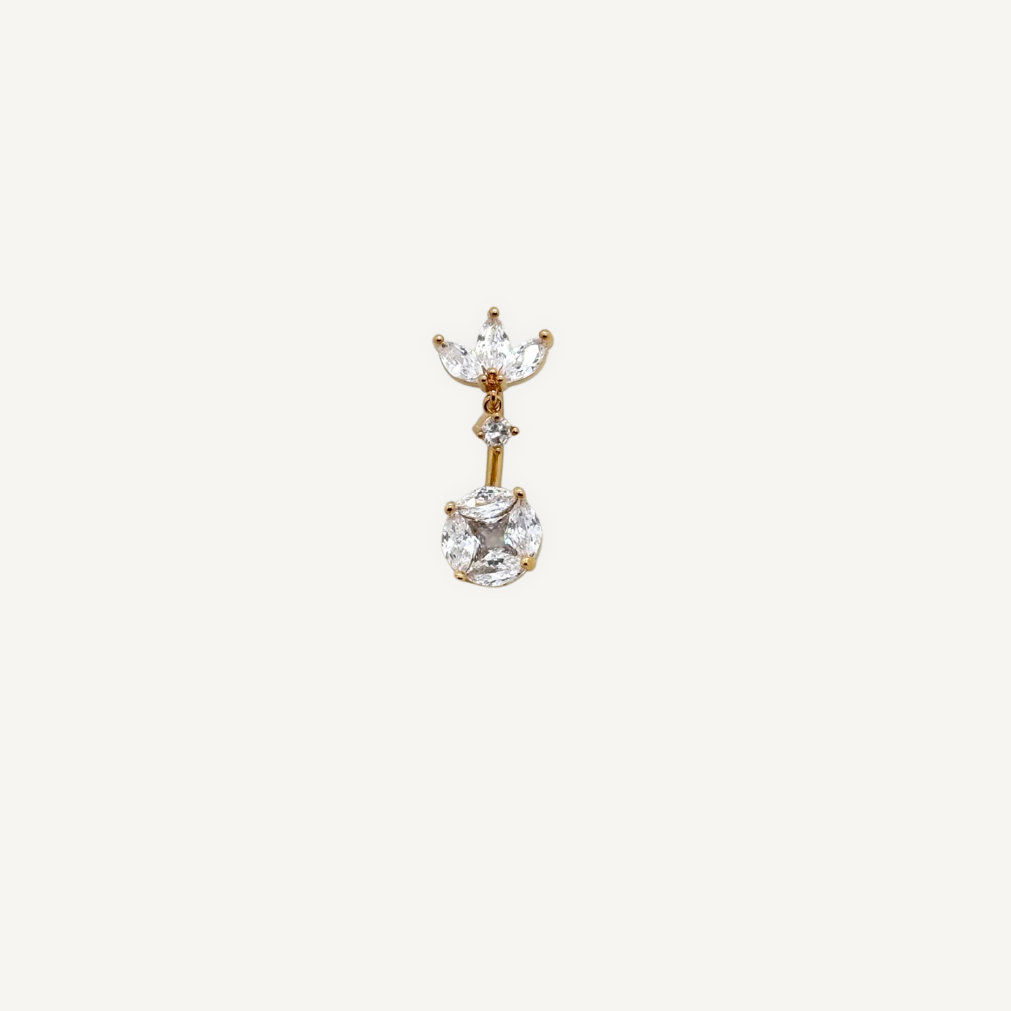 Piercing nombril Fleur Royale