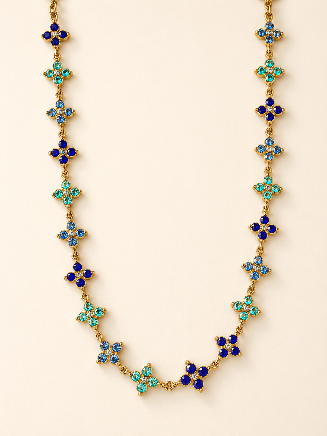 Collier Princesse bleu