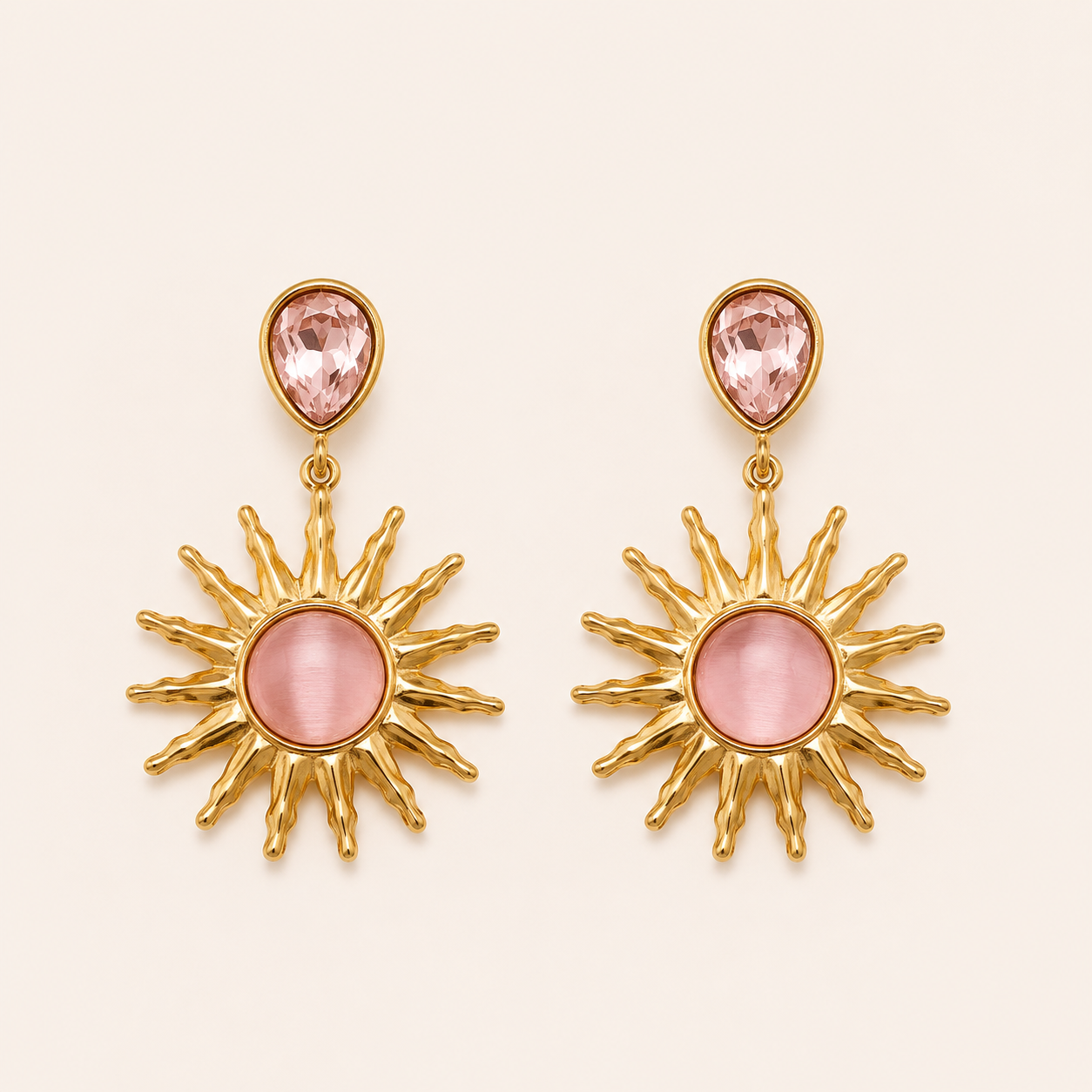 Boucles d'oreilles Sun rose