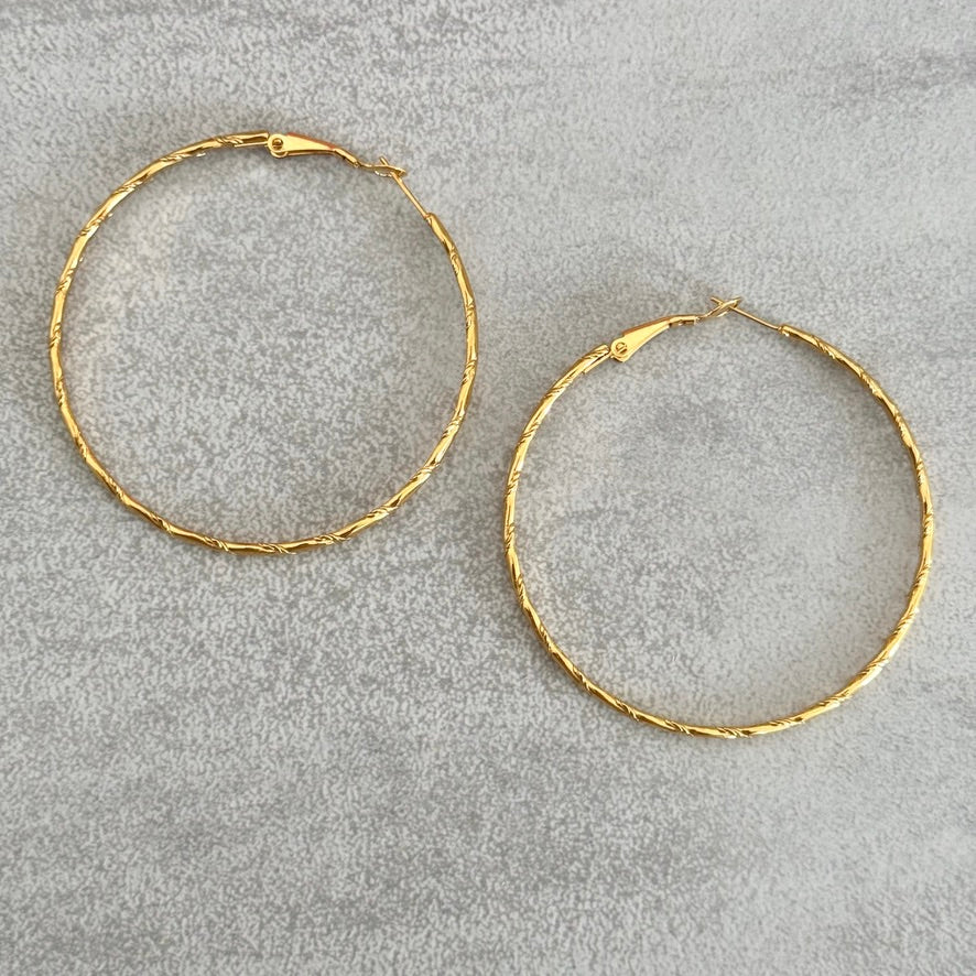 Boucles d'oreilles créoles Lola