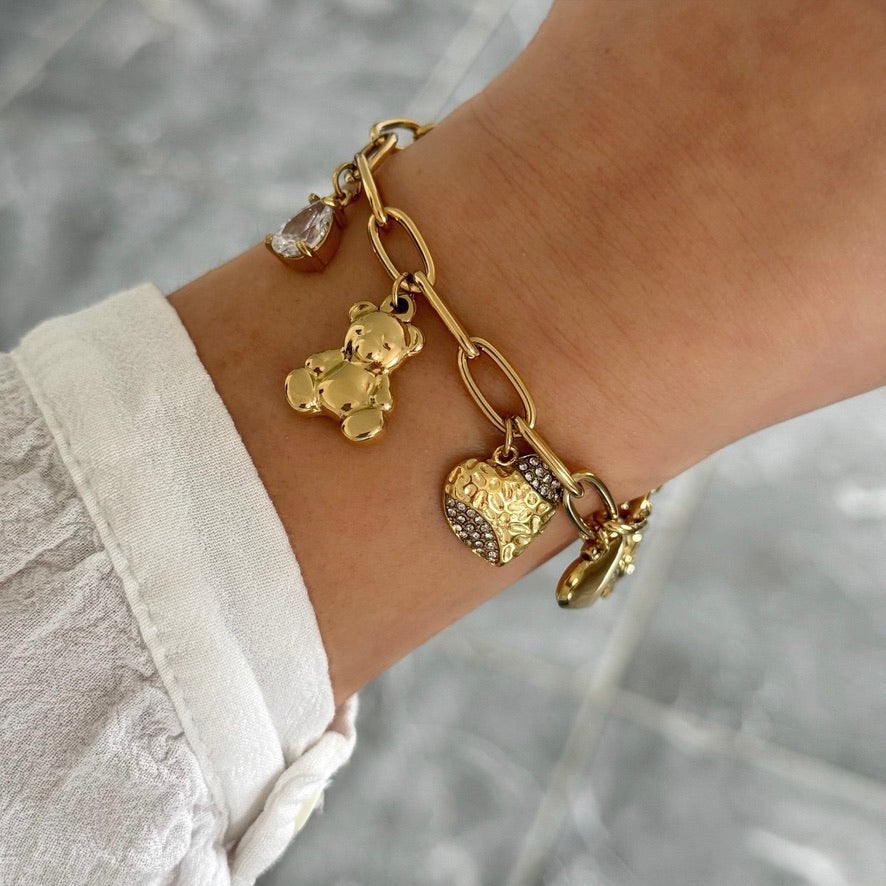 Bracelet Breloques Ourson