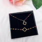Coffret parure bijoux Trèfle perles rainbow