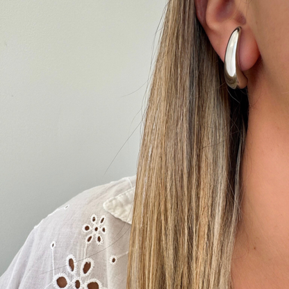 Boucles d'oreilles Clélie argenté