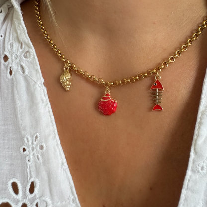 Collier Muriel rouge