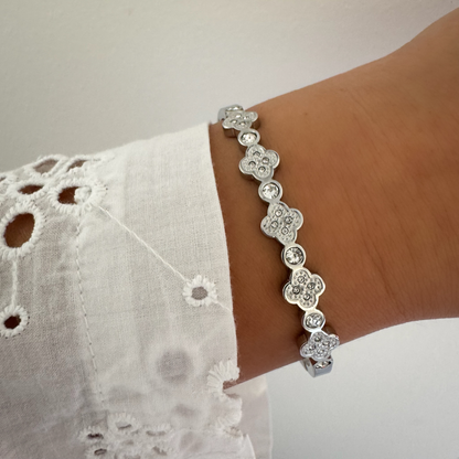 Bracelet jonc Noéline argenté