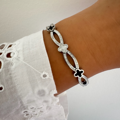 Bracelet jonc Elyn argenté