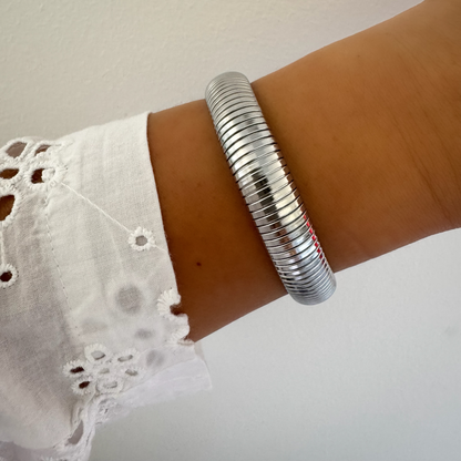 Bracelet jonc Elodie argenté
