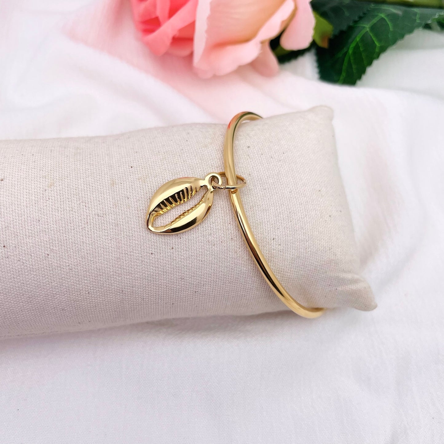 Bracelet jonc Breloque Coquillage