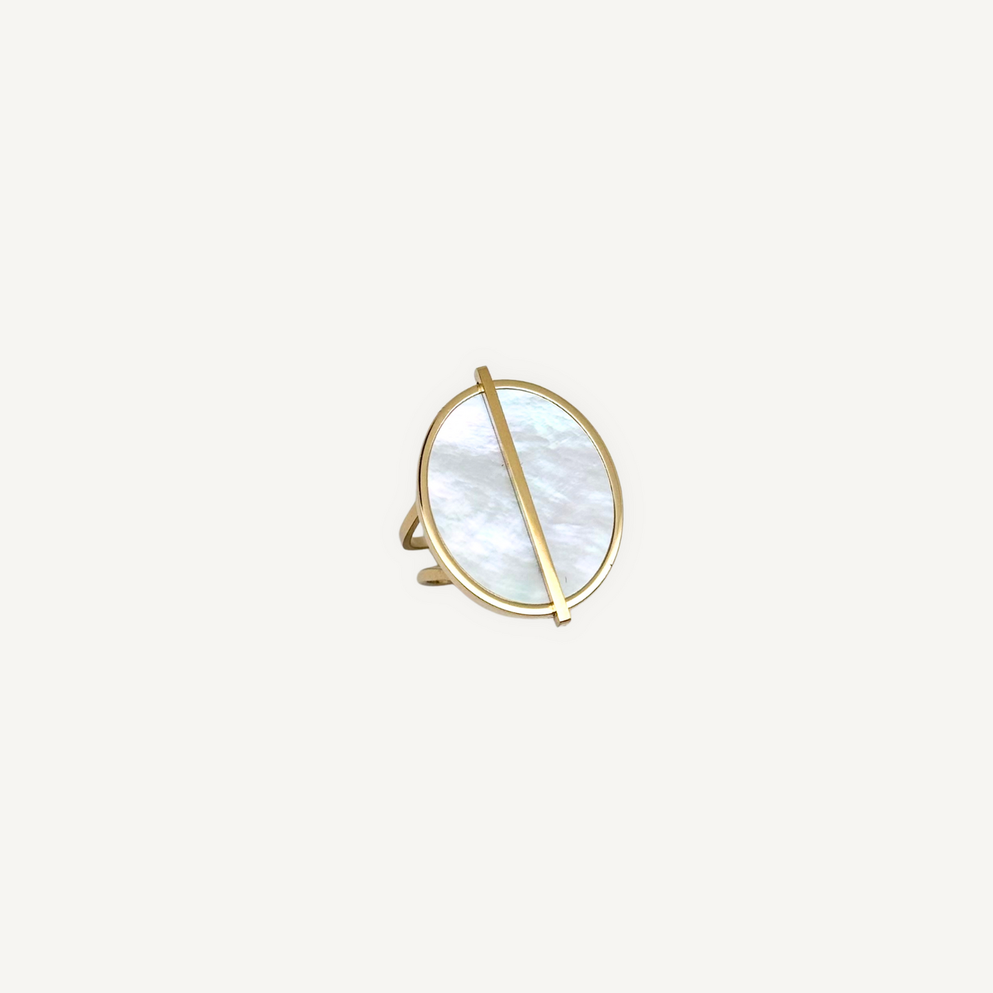 Bague Ovale Barre