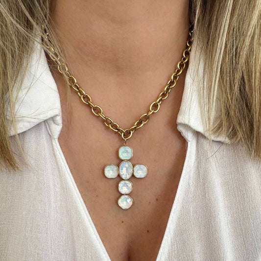 Collier Daria blanc